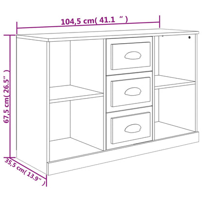 Skänk vit 104,5x35,5x67,5 cm