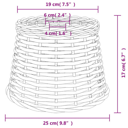 Lampunvarjostin Kattovarjostin ruskea Ø25x17 cm korimateriaali