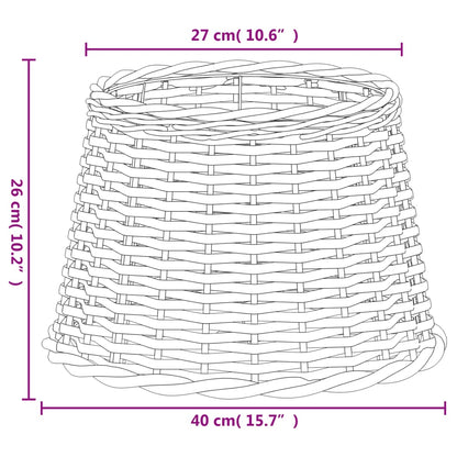 Lampunvarjostimen ruskea Ø40x26 cm korimateriaali