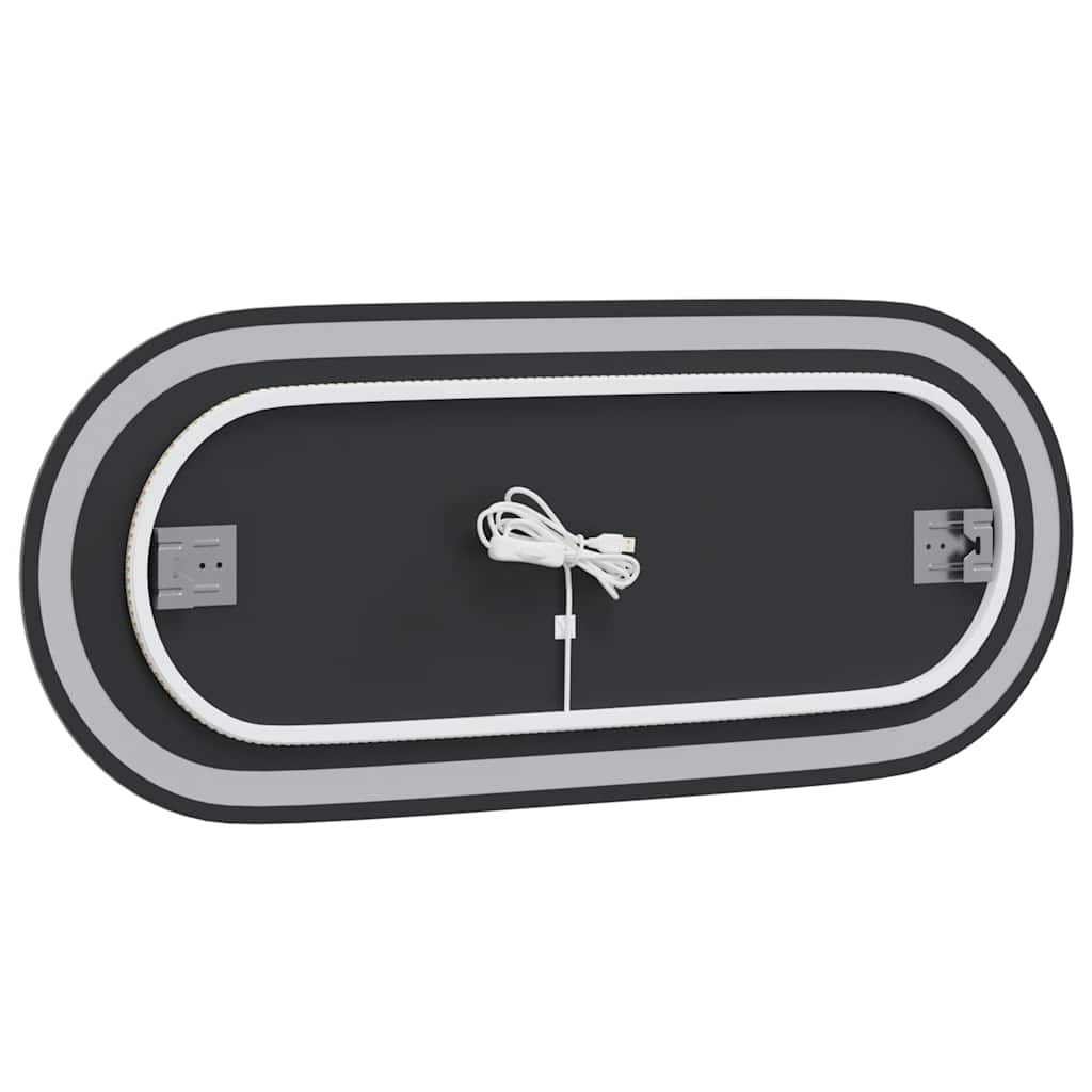 Badrumsspegel LED 90x40 cm oval