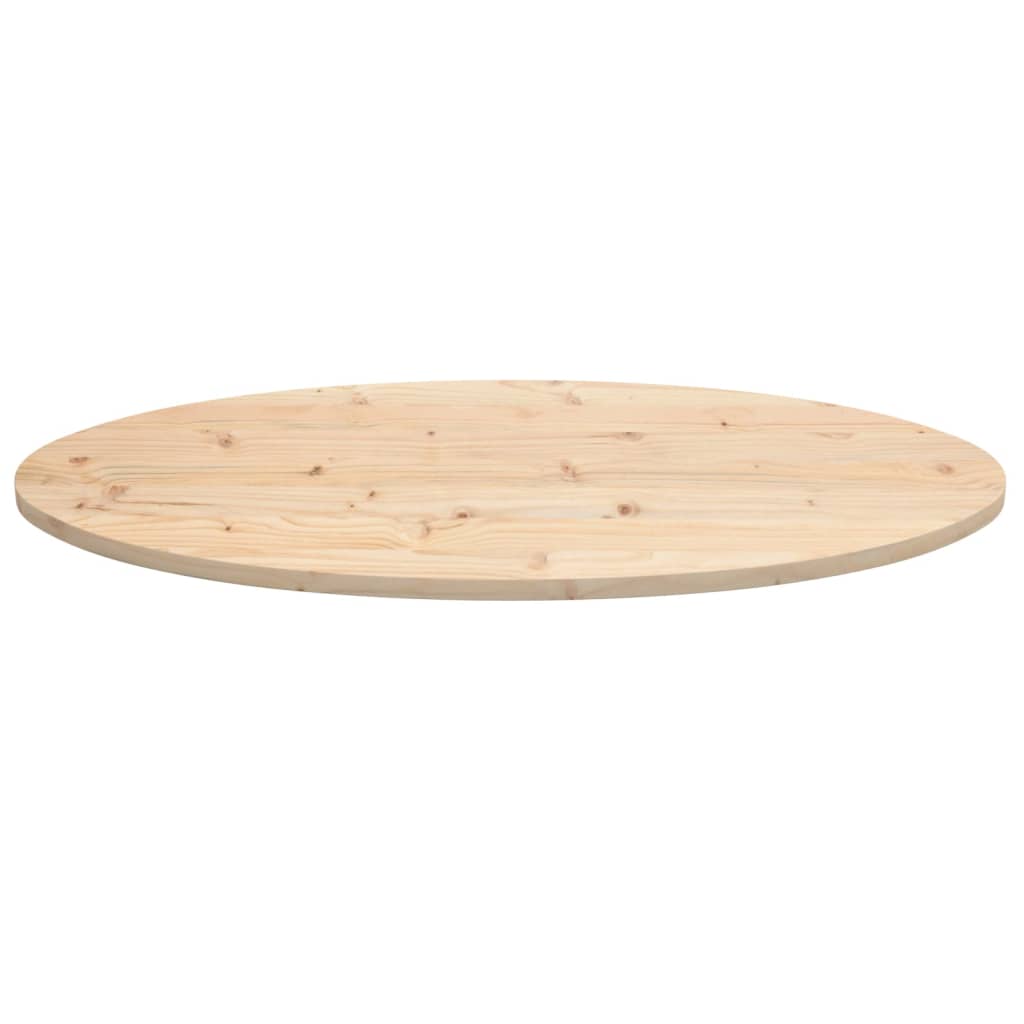 Bordsskiva massiv furu natur 90x45x2,5 cm oval