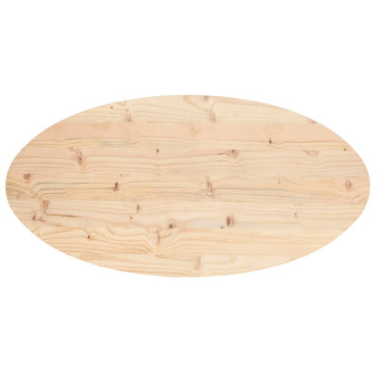 Bordsskiva massiv furu natur 90x45x2,5 cm oval