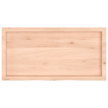 Hylly 100x50x(2-6) cm käsittelemätöntä massiivitammea