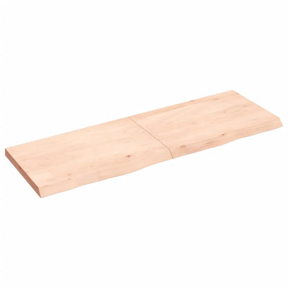 Hylly 120x40x(2-4) cm käsittelemätöntä massiivitammea