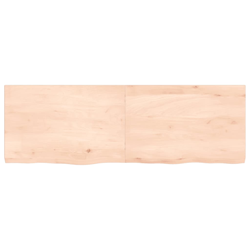 Hylly 120x40x(2-4) cm käsittelemätöntä massiivitammea