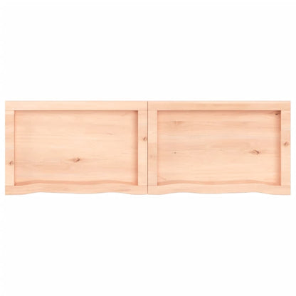 Hylly 120x40x(2-4) cm käsittelemätöntä massiivitammea