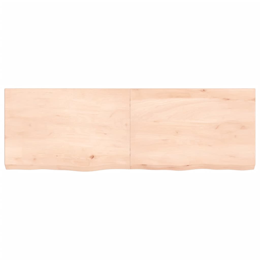 Hylly 120x40x(2-6) cm käsittelemätöntä massiivitammea