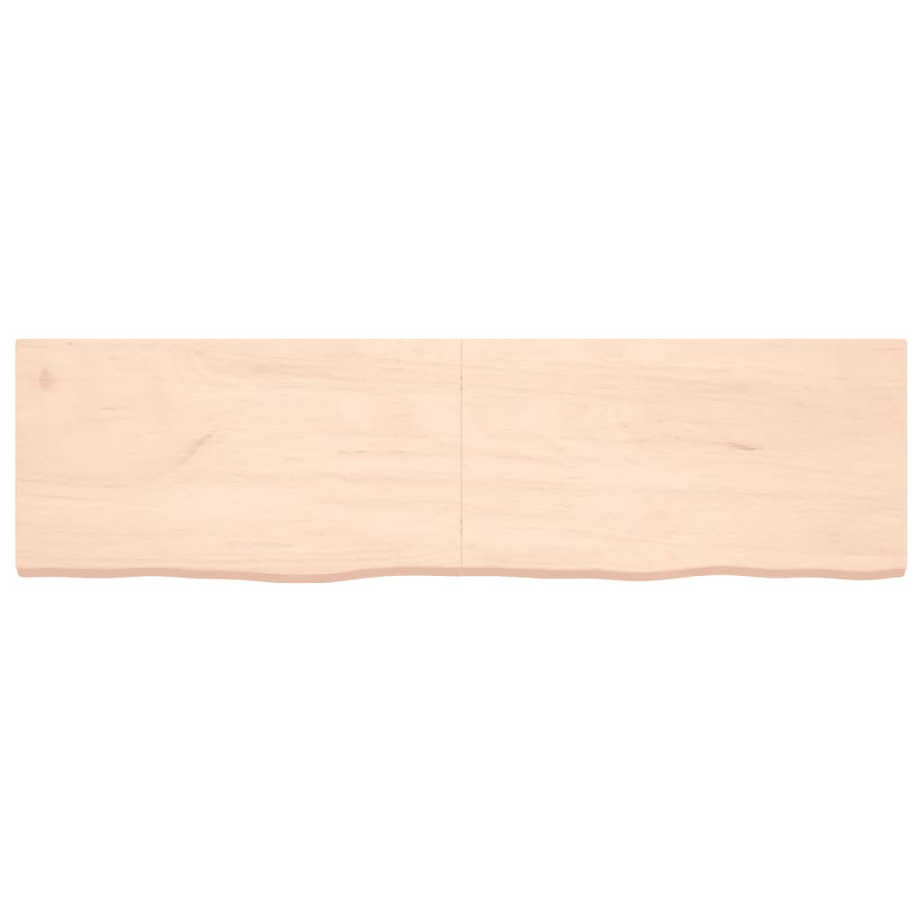 Hylly 180x50x(2-4) cm käsittelemätöntä massiivitammea