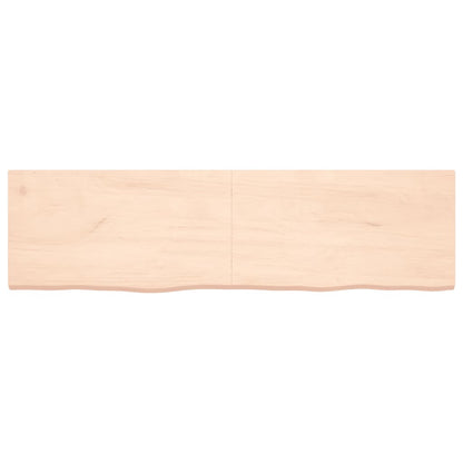 Hylly 180x50x(2-4) cm käsittelemätöntä massiivitammea