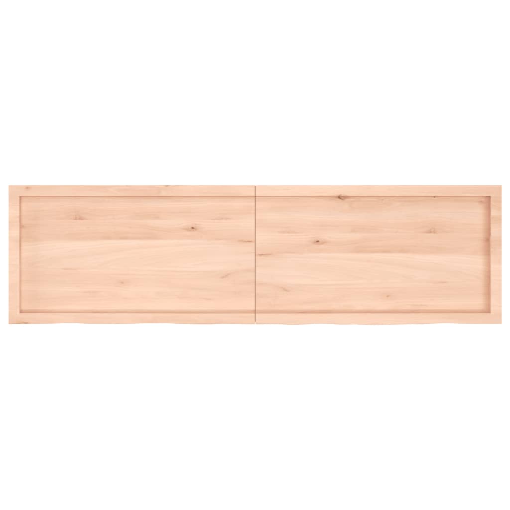 Hylly 180x50x(2-4) cm käsittelemätöntä massiivitammea