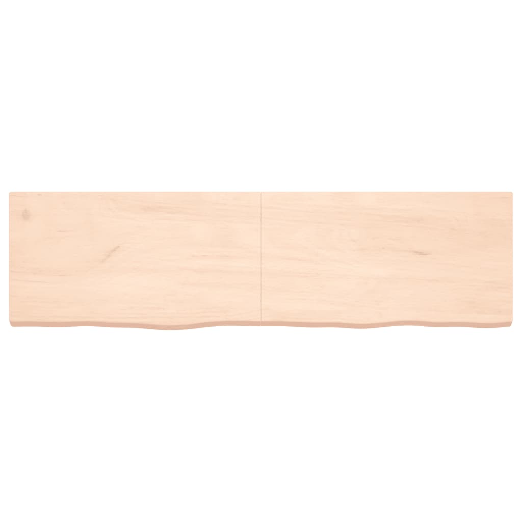 Hylly 180x50x(2-6) cm käsittelemätöntä massiivitammea