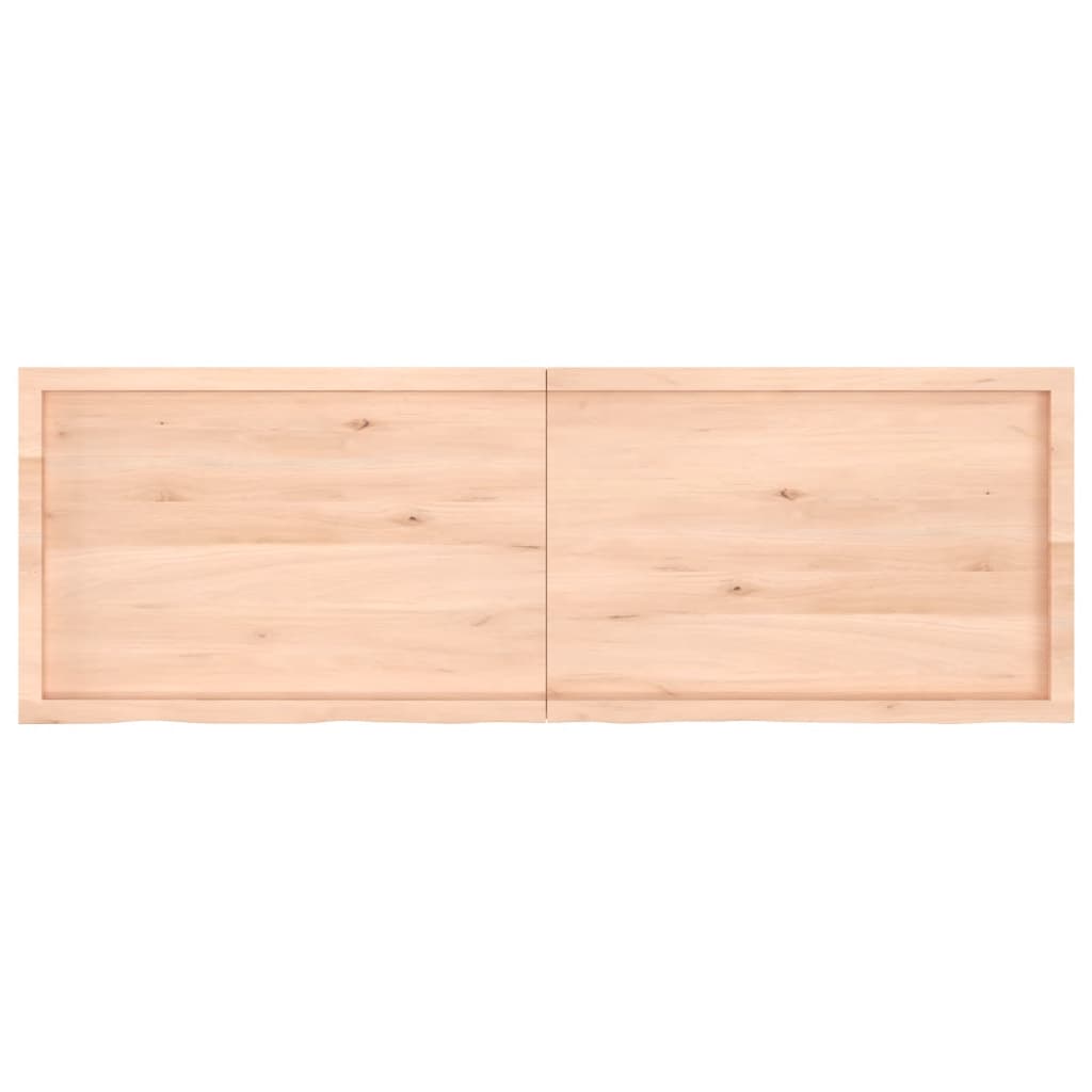 Hylly 180x60x(2-4) cm käsittelemätöntä massiivitammea