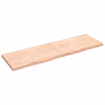 Hylly 200x60x(2-6) cm käsittelemätöntä massiivitammea