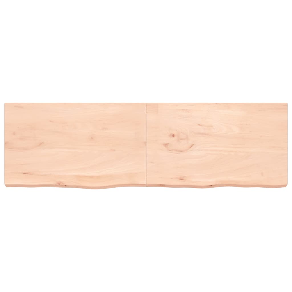 Hylly 200x60x(2-6) cm käsittelemätöntä massiivitammea