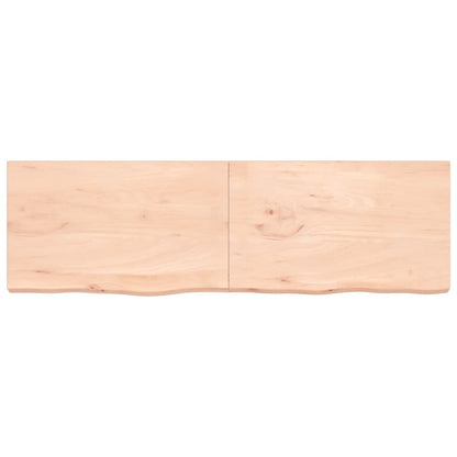 Hylly 200x60x(2-6) cm käsittelemätöntä massiivitammea