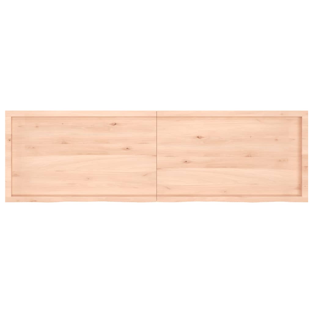 Hylly 200x60x(2-6) cm käsittelemätöntä massiivitammea