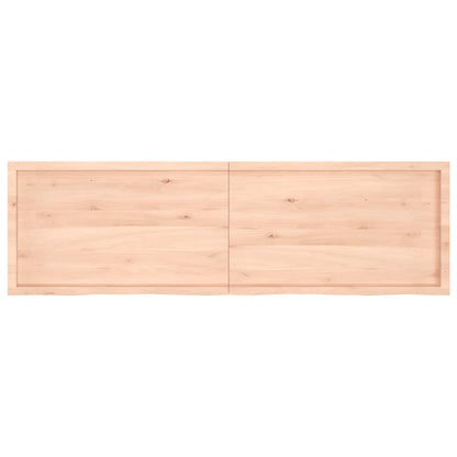 Hylly 200x60x(2-6) cm käsittelemätöntä massiivitammea