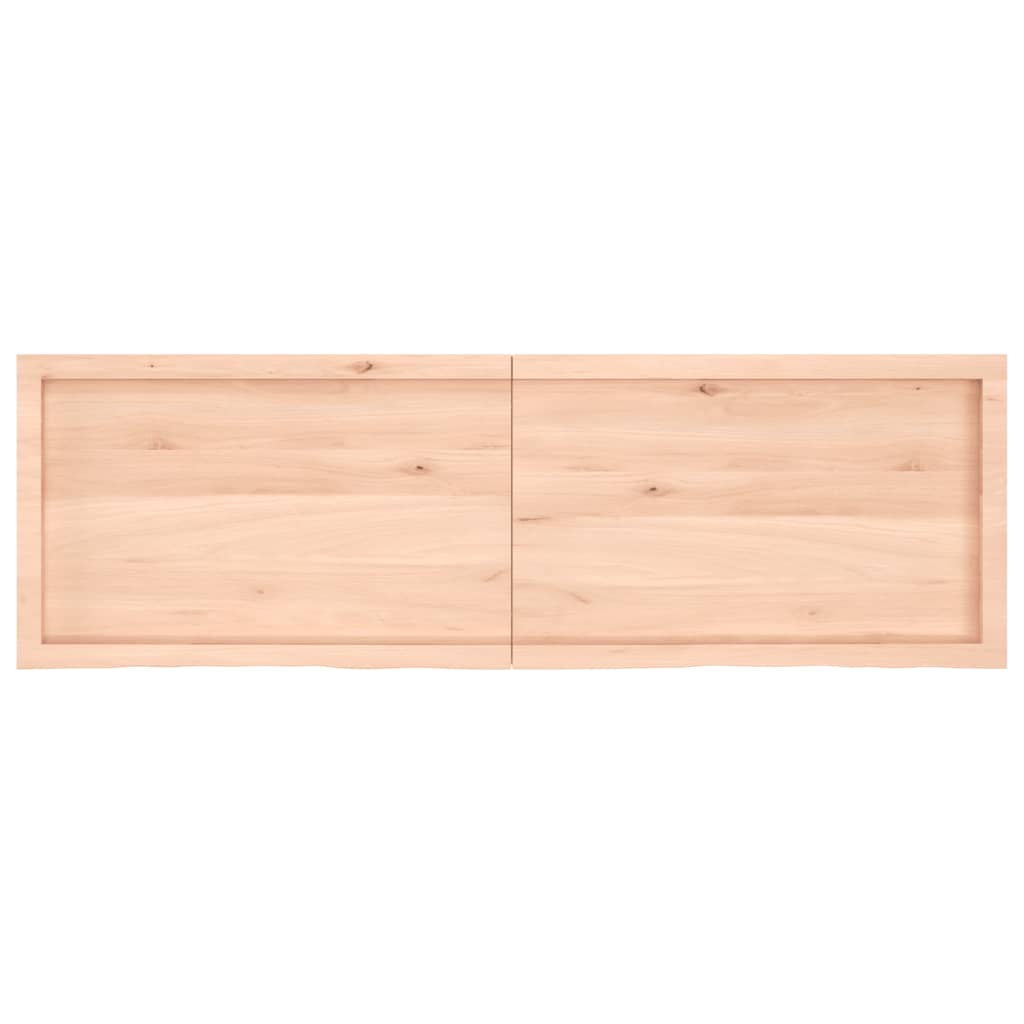 Pöytälevy 160x50x(2-6) cm käsittelemätöntä massiivitammea