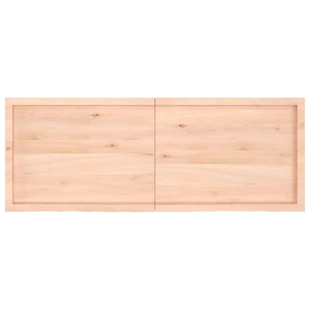 Pöytälevy 160x60x(2-4) cm käsittelemätöntä massiivitammea