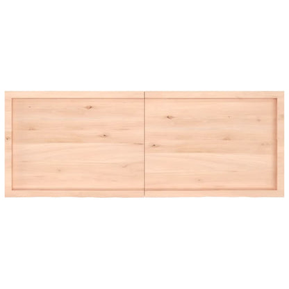 Pöytälevy 160x60x(2-4) cm käsittelemätöntä massiivitammea