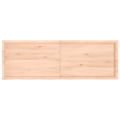 Pöytälevy 180x60x(2-6) cm käsittelemätöntä massiivitammea