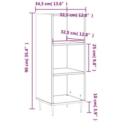 Skåp sonoma ek 34,5x32,5x90 cm