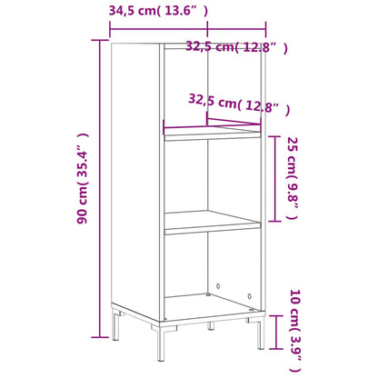 Skänk vit 34,5x32,5x90 cm