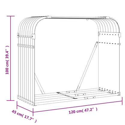 Puujalusta vaaleanruskea 120x45x100 cm galvanoitua terästä