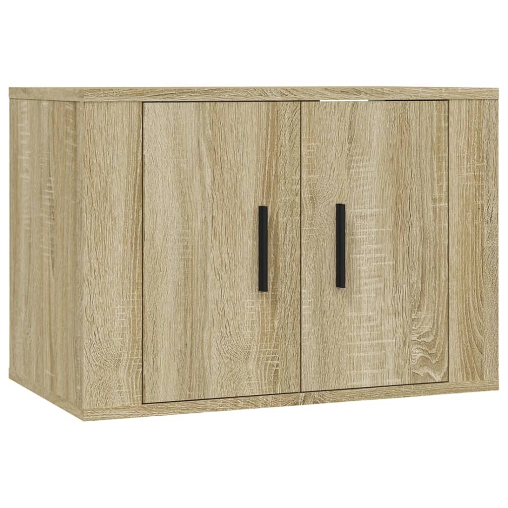 TV-möbel Sonoma ek 57x34,5x40 cm 2 st Väggmonterade TV-skåp