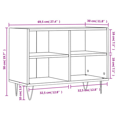 TV-möbel sonoma ek TV-bänk 69,5x30x50 cm