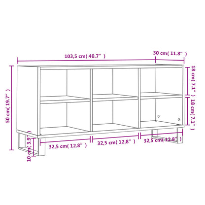 TV-möbel sonoma ek TV-bänk 103,5x30x50 cm