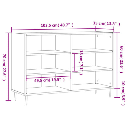 Skänk vit 103,5x35x70 cm