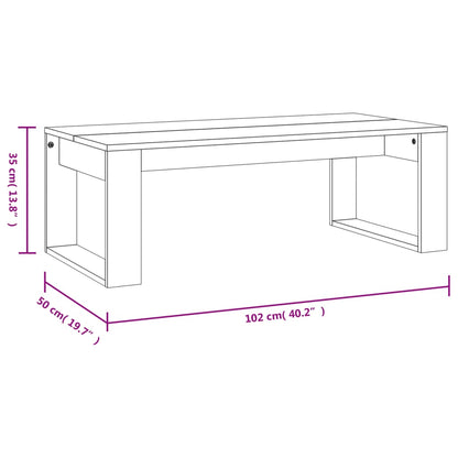 Soffbord vit 102x50x35 cm