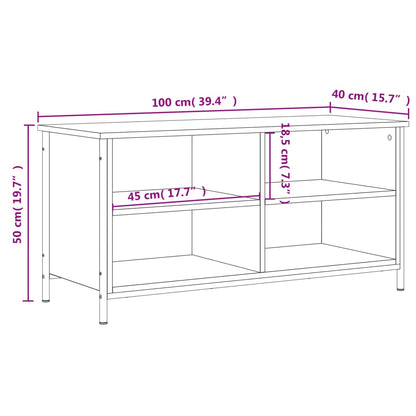 TV-möbel sonoma ek TV-bänk 100x40x50 cm