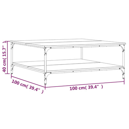 Soffbord sonoma ek 100x100x40 cm