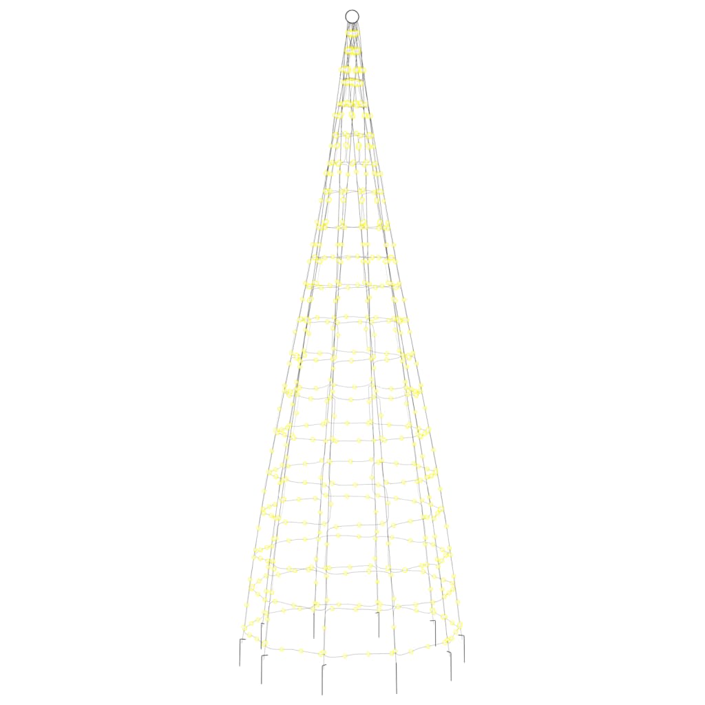 Joulukoristeita Ulko Jouluvalaistus lipputankoon 550 LEDiä lämmin valkoinen 300 cm