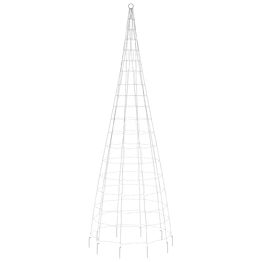 Joulukoristeita Ulko Jouluvalaistus lipputankoon 550 LEDiä lämmin valkoinen 300 cm