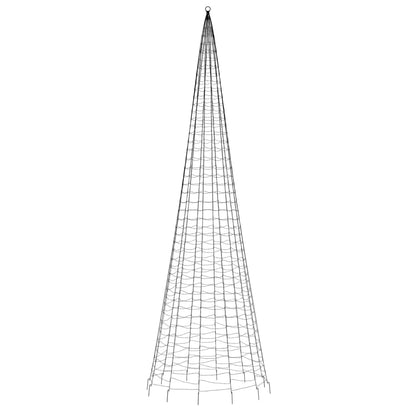 Joulukoristeita Ulko jouluvalaistus lipputankoon 1534 LEDiä lämmin valkoinen 500 cm