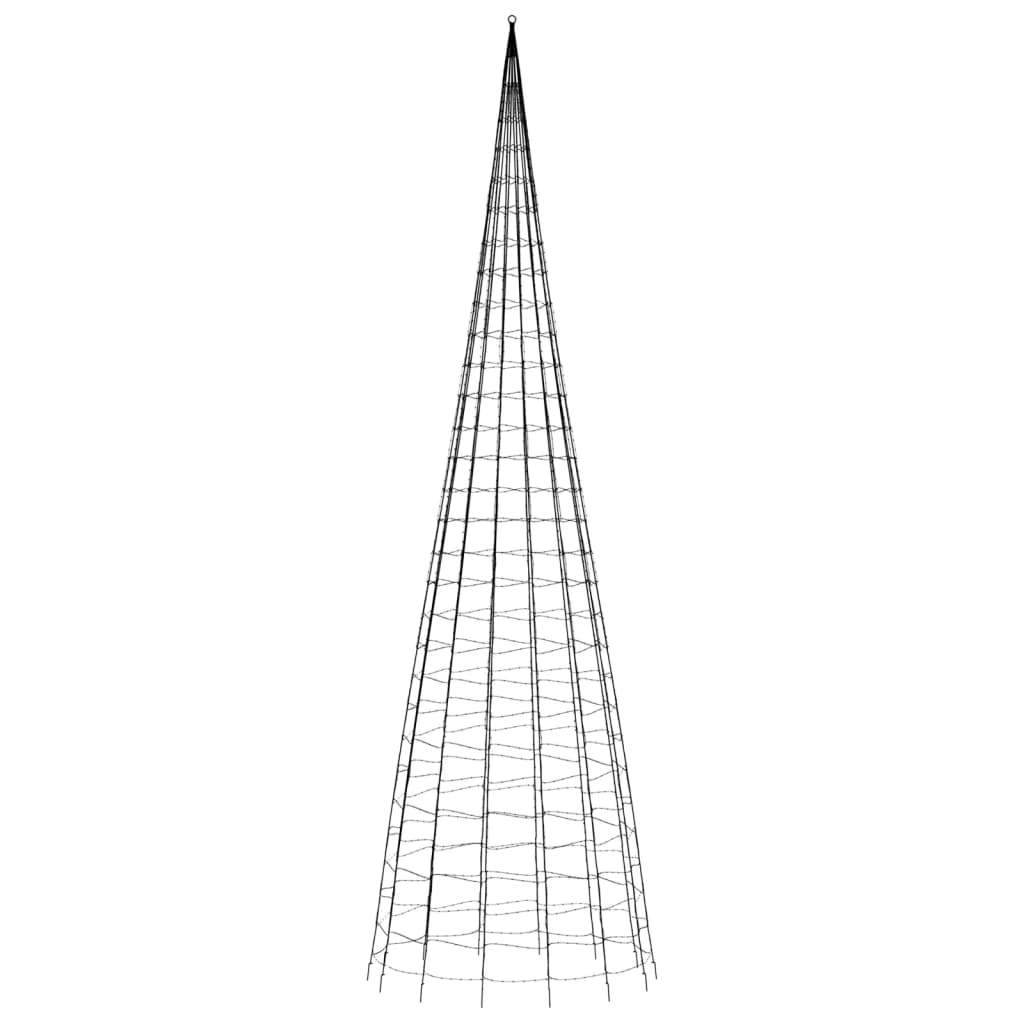 Joulukoristeita Ulko Jouluvalaistus lipputankoon 3000 LEDiä lämmin valkoinen 800 cm