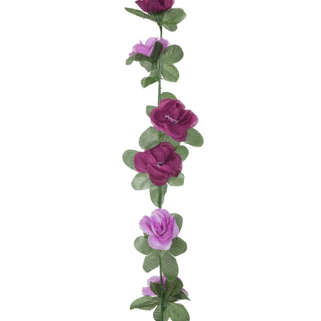 Keinotekoinen kasviseppele violetti 250 cm 6 kpl