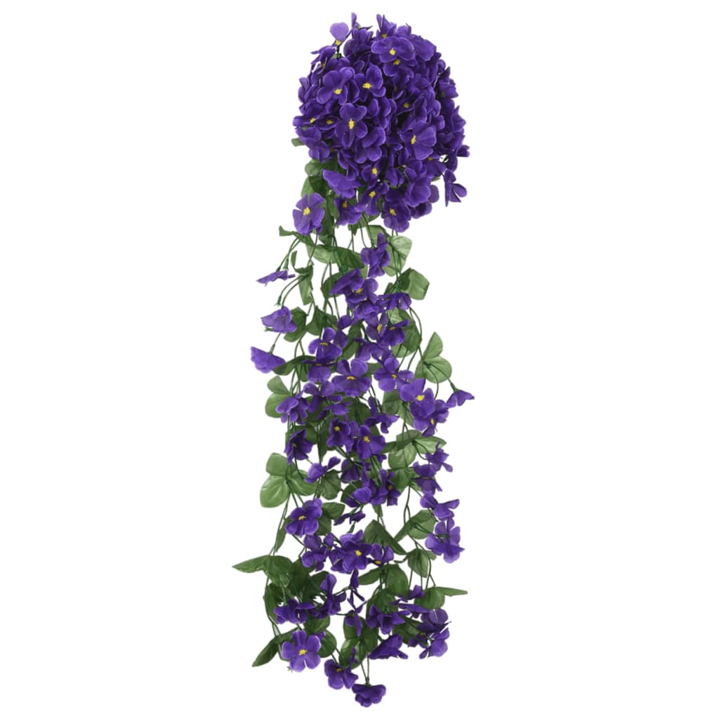 Keinotekoiset kasviseppeleet tumman violetti 85 cm 3 kpl