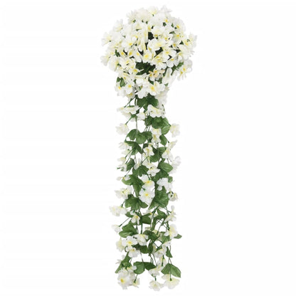 Juldekoration Inomhus Julkransar med blommor 3 st vit 85 cm