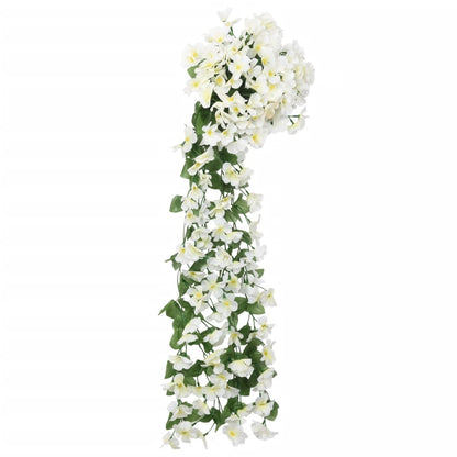 Juldekoration Inomhus Julkransar med blommor 3 st vit 85 cm