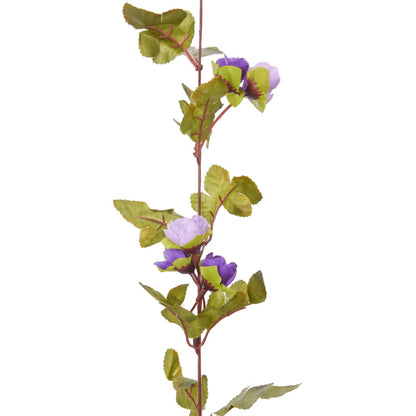 Keinotekoiset kasviseppeleet vaalean violetti 215 cm 6 kpl