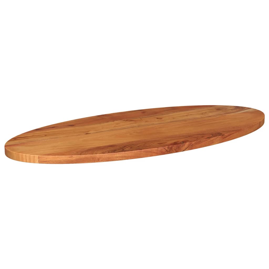 Bordsskiva 100x40x2,5 cm oval massivt akaciaträ