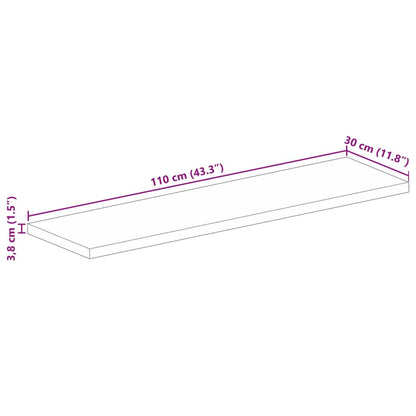 Bordsskiva 110x30x3,8 cm rektangulär massiv akacia