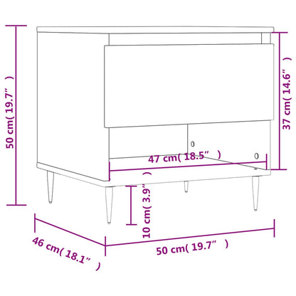 Soffbord sonoma ek 50x46x50 cm