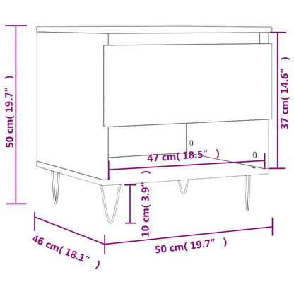 Soffbord sonoma ek 50x46x50 cm