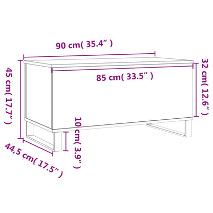 Sohvapöytä sonoma tammi 90x44,5x45 cm