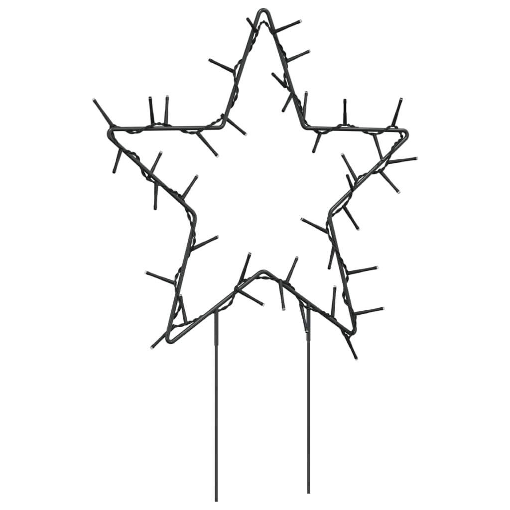 Joulukoristeita Ulkovalaistus Joulutähti vartaalla 50 LEDiä 29 cm 3 kpl